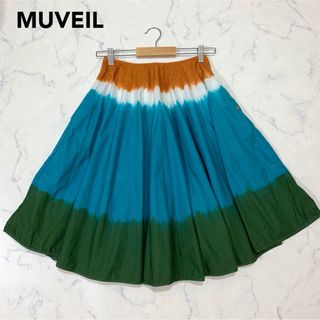 MUVEIL ミュベール フレアスカート ふんわりシルエット 膝丈