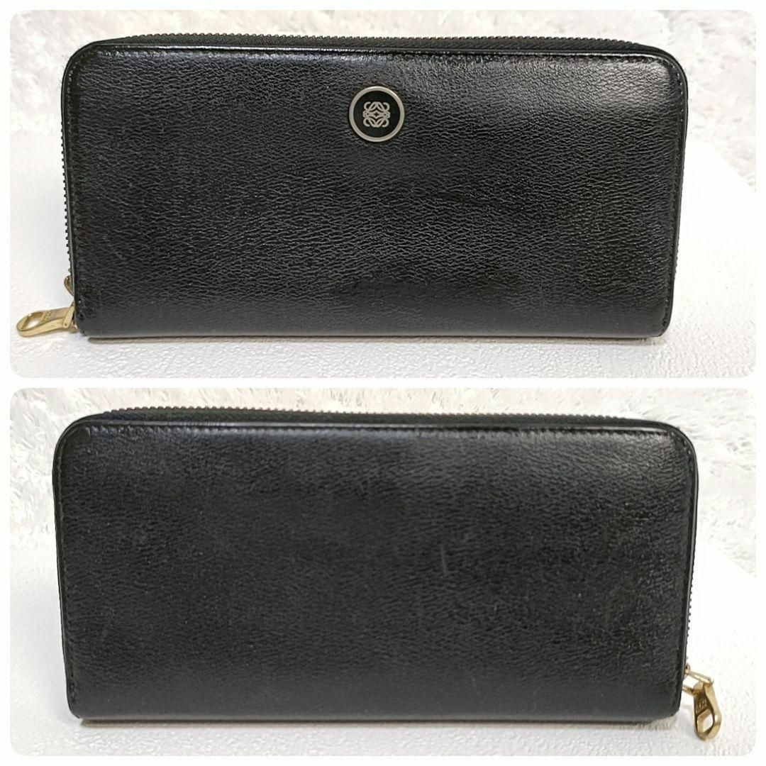 美品✨ロエベ 長財布 アナソナ アナグラム ラウンドジップ レザー 黒 ブラック 美品✨ロエベ 長財布 アナソナ アナグラム ラウンドジップ レザー 黒 ブラック