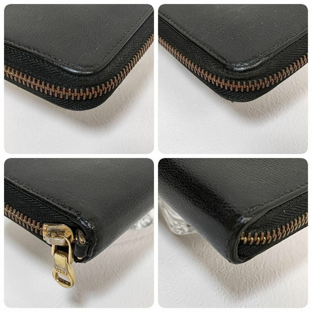 美品✨ロエベ 長財布 アナソナ アナグラム ラウンドジップ レザー 黒 ブラック 美品✨ロエベ 長財布 アナソナ アナグラム ラウンドジップ レザー 黒 ブラック