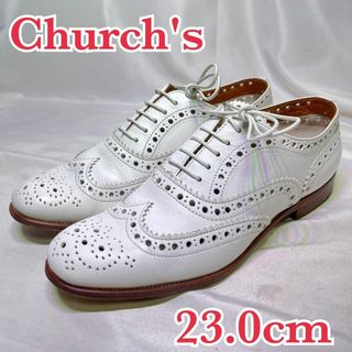 チャーチ(Church's)の美品 Church's 革靴 BURWOOD ウイングチップ 内羽根式 春夏(ローファー/革靴)