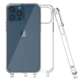 iPhone15Pro おしゃれ クリア ケース ケースだけ ストラップホール(iPhoneケース)