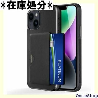 背面カード収納付 iPhone 14 Plus ケース n s ブラック 604