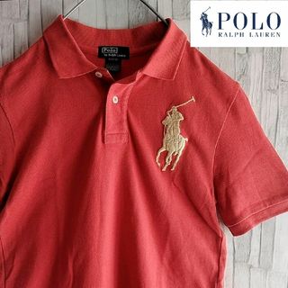 ポロラルフローレン(POLO RALPH LAUREN)のPOLO　ラルフローレン　ポロシャツ　半袖　赤　Sサイズ相当　ビッグポニー(ポロシャツ)