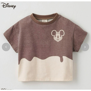ディズニー(Disney)のディズニー　ミッキー　Tシャツ　micorrid 90 アサミ　チョコレート(Tシャツ/カットソー)
