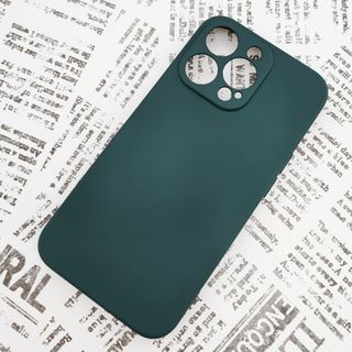 iPhone 13Pro シリコンケース (10) ダークグリーン(iPhoneケース)