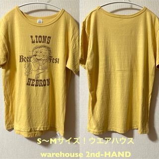 ウエアハウス(WAREHOUSE)のS〜Mサイズ！warehouseウエアハウス 2nd-HAND 古着半袖Tシャツ(Tシャツ/カットソー(半袖/袖なし))