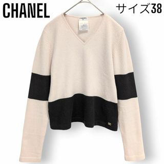 シャネル(CHANEL)のシャネル ココマーク カシミヤ100％ ニット セーター ワンポイント 38(ニット/セーター)