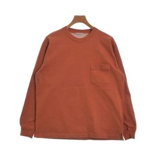 オーラリー(AURALEE)のAURALEE オーラリー Tシャツ・カットソー 4(M位) オレンジ 【古着】【中古】(Tシャツ/カットソー(半袖/袖なし))