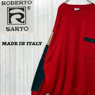 ROBERTOSARTO イタリア製　デザインニット　セーター　ビッグサイズ(ニット/セーター)