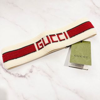 ロゴが目立つ！◆GUCCI◆グッチ × アディダス カチューシャ パイル生地