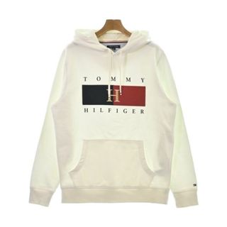 TOMMY HILFIGER - TOMMY HILFIGER トミーヒルフィガー パーカー XL 白 【古着】【中古】