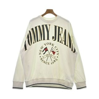 TOMMY HILFIGER トミーヒルフィガー スウェット XL 白 【古着】【中古】