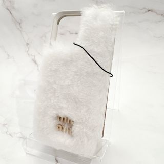 miumiu - ロゴが目立つ！◆MIUMIU◆ミュウミュウ iPhone13PROケース 白