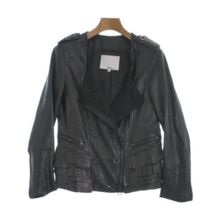 スリーワンフィリップリム(3.1 Phillip Lim)の3.1 Phillip Lim ライダース 2(M位) 黒 【古着】【中古】(ライダースジャケット)