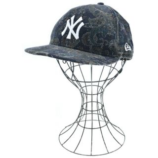 ニューエラー(NEW ERA)のNEW ERA ニューエラ キャップ 58.7cm 黒x緑x茶等(ペイズリー) 【古着】【中古】(キャップ)