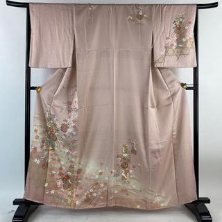 訪問着 身丈160.5cm 裄丈67cm 正絹 優品 【中古】(着物)