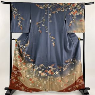 訪問着 身丈162cm 裄丈65cm 正絹 秀品 【中古】(着物)