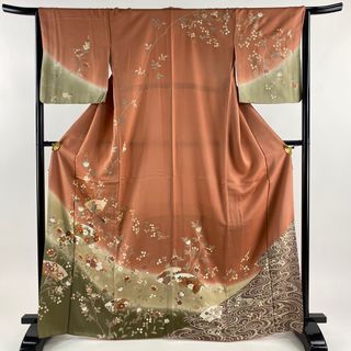 訪問着 身丈166.5cm 裄丈64cm 正絹 美品 秀品 【中古】(着物)