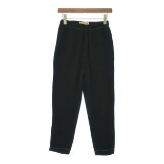 マルニ(Marni)のMARNI マルニ クロップドパンツ 36(XS位) 黒 【古着】【中古】(クロップドパンツ)