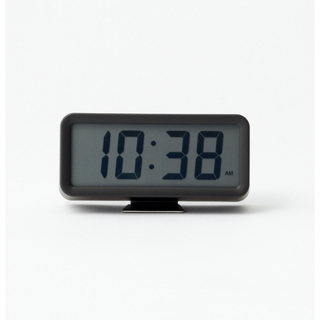 ★新品★デジタル時計・小 ブラック muji 時計 〈無印良品〉★iPhone★(置時計)