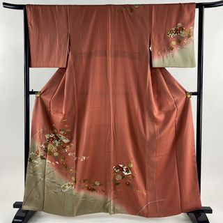 訪問着 身丈163cm 裄丈63cm 正絹 秀品 【中古】(着物)