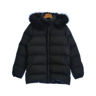 モンクレール(MONCLER)のMONCLER モンクレール ダウンコート 0(XS位) 黒 【古着】【中古】(ダウンコート)