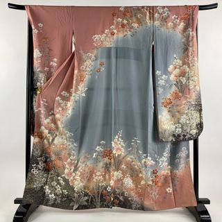 振袖 身丈162cm 裄丈68.5cm 正絹 名品 【中古】(着物)