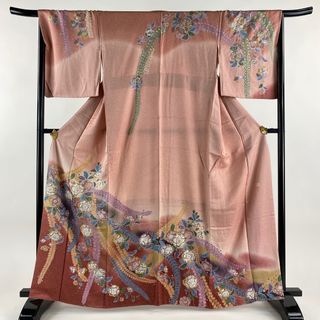 訪問着 身丈162.5cm 裄丈67.5cm 正絹 名品 【中古】(着物)