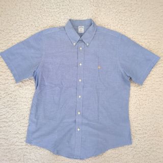 Brooks Brothers - 美品 ブルックスブラザース 半袖BDシャツ ワンポイント 大きいサイズ XL