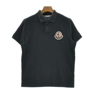 モンクレール(MONCLER)のMONCLER モンクレール ポロシャツ S 紺 【古着】【中古】(ポロシャツ)