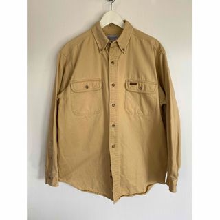 carhartt - Carhartt　カーハート　コットンツイル　ボタンダウンシャツ　M　ベージュ