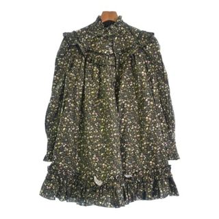 MARC JACOBS - MARC JACOBS ワンピース 0(XS位) カーキx黄xピンク等(花柄) 【古着】【中古】