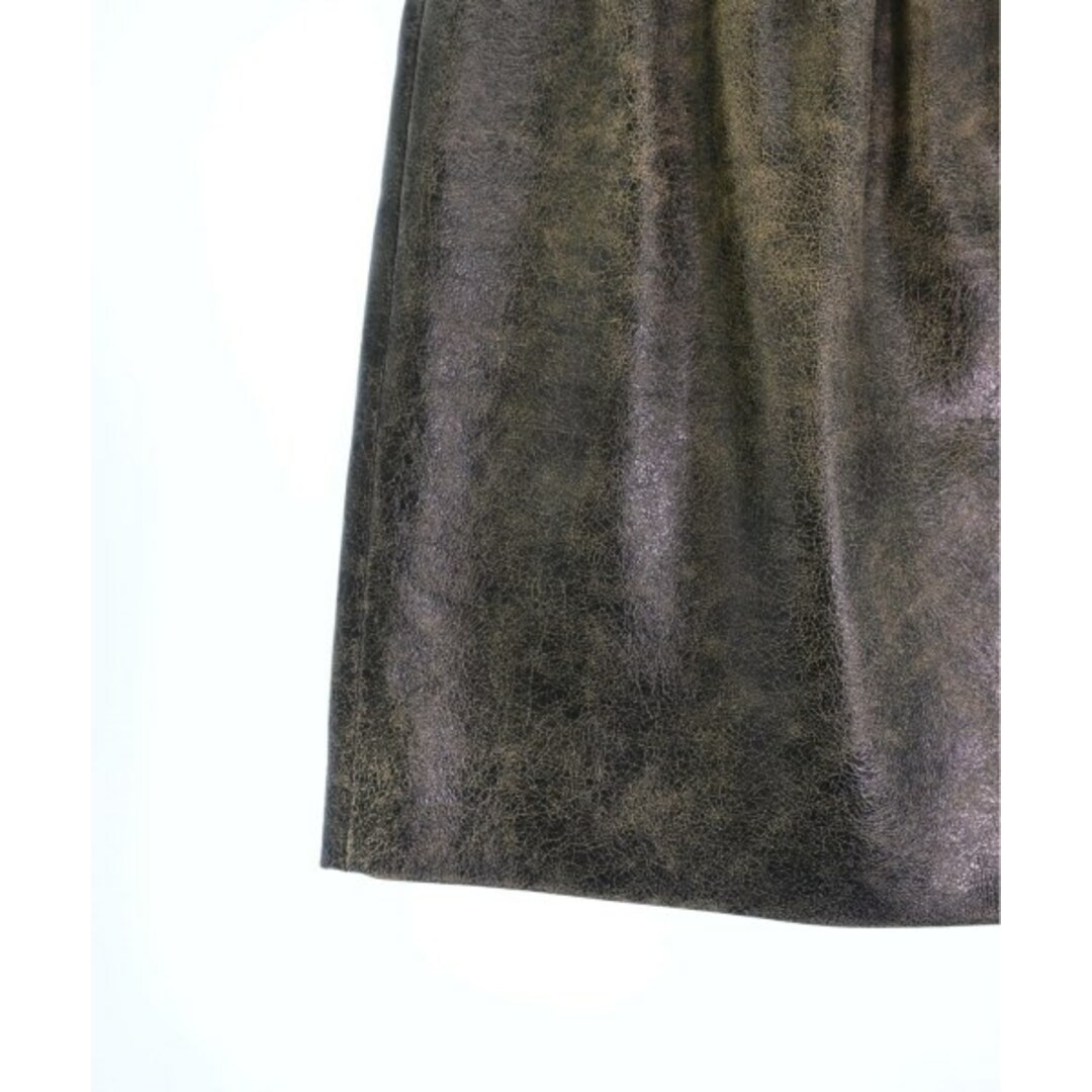miumiu(ミュウミュウ)のMiu Miu ミュウミュウ ミニスカート 36(S位) 黒xベージュ 【古着】【中古】 レディースのスカート(ミニスカート)の商品写真
