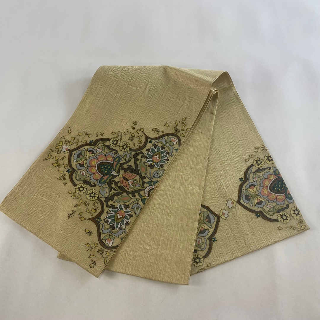 袋帯 名品 お太鼓柄 正絹 【中古】最新