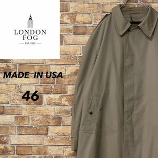 ロンドンフォグ(LONDONFOG)のロンドンフォグ　USA製　ステンカラーコート　ロング　ベージュ　インナー付　46(ステンカラーコート)