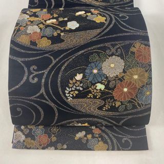 袋帯 美品 名品 お太鼓柄 正絹 【中古】(帯)