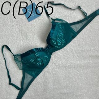 シュットインティメイツ(Chut! INTIMATES)のchut! グリーン　シアーライトブラC65未使用新品(ブラ)