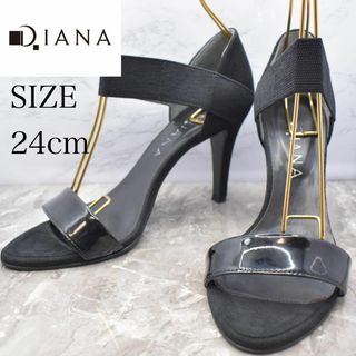 ダイアナ(DIANA)の【美品】 DIANA ダイアナ　スエード　エナメル　サンダル　パンプス(サンダル)