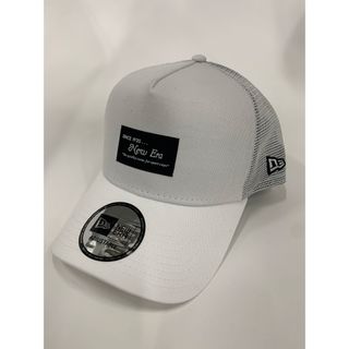 ニューエラー(NEW ERA)のニューエラ  ブラックパッチ　メッシュキャップ　白(キャップ)