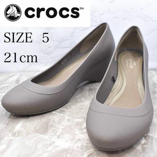 crocs クロックス　ウエッジソール　パンプス