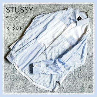 STUSSY - 【STUSSY】ステューシー クレイジーパターン シャツ ストライプ柄 XL