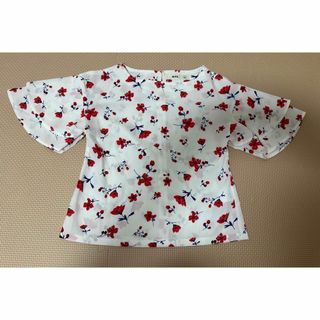 エムピーエス(MPS)の【MPS】美品　ガールズ　花柄カットソー　トップス　女の子　100cm(Tシャツ/カットソー)