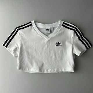 adidas - adidas アディダス クロップドTシャツ Y2K ショート丈