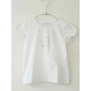 【夏物 新入荷!】†タルティーヌエショコラ/Tartine et Chocolat†130cm 半袖Tシャツ/半袖カットソー 白【中古】子供服 キッズ kids 女の子 夏 tops 425042