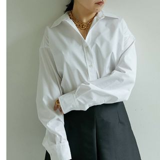 Whim Gazette - タグ付き　長谷川京子さんコラボ　ドレスシャツ