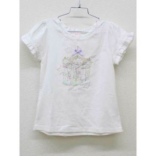 メゾピアノ(mezzo piano)の【夏物 新入荷!】▽メゾピアノ/mezzo piano▽130cm 半袖カットソー/半袖Tシャツ 白【中古】子供服 キッズ kids 女の子 夏 tops 025042(Tシャツ/カットソー)