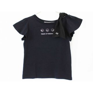 メゾピアノ(mezzo piano)の【夏物 新入荷!】[メゾピアノ/mezzo piano]140cm 半袖Tシャツ/半袖カットソー 紺 '22年製【中古】子供服 キッズ kids ジュニア 女の子 夏 tops 715042(Tシャツ/カットソー)