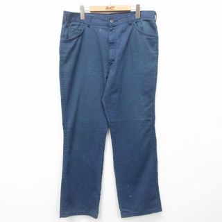 ディッキーズ(Dickies)のW38★古着 ディッキーズ Dickies パンツ メンズ 80年代 80s タロン 紺 ネイビー 24may23 中古 ボトムス ロング(ワークパンツ/カーゴパンツ)