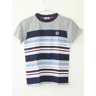 ジェイプレス(J.PRESS)の【夏物 新入荷!】†ジェイプレス/J.PRESS†140cm 半袖Tシャツ/半袖カットソー グレー×紺【中古】子供服 キッズ kids ジュニア 男の子 夏 tops 715042(Tシャツ/カットソー)