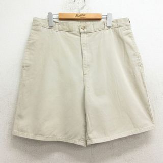 W37★古着 カーハート Carhartt ショート パンツ ショーツ メンズ 薄ベージュ カーキ 24may23 中古 ボトムス 短パン ショーパン ハーフ